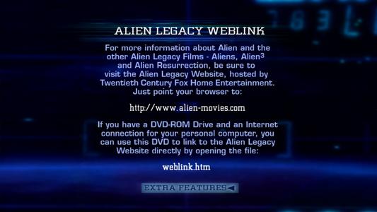 Alien - menus