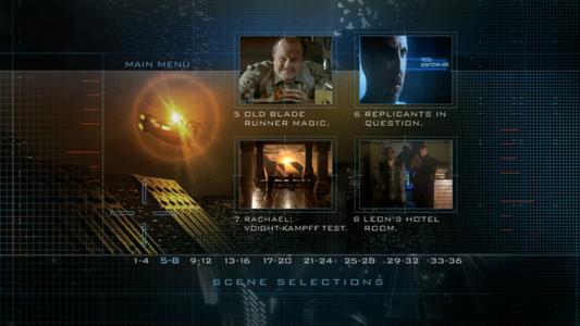 Blade Runner: The Final Cut - menus