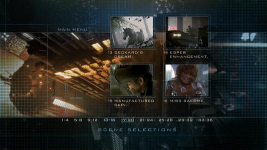 Blade Runner: The Final Cut - menus