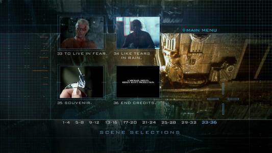 Blade Runner: The Final Cut - menus