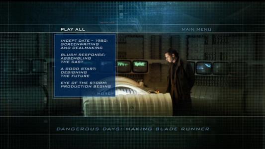 Blade Runner: The Final Cut - menus