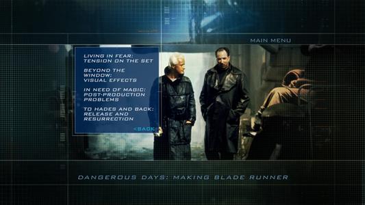 Blade Runner: The Final Cut - menus