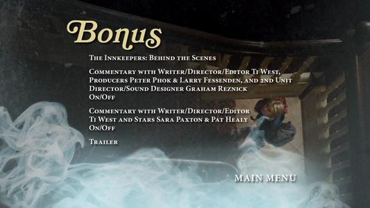 The Innkeepers - menus
