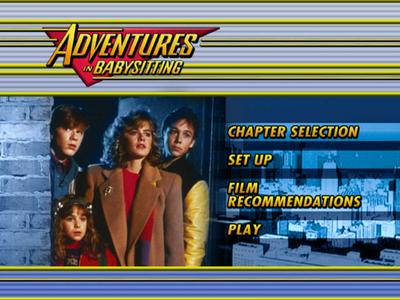 Adventures in Babysitting -- menus