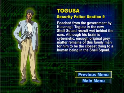 Characters from Ghost in the Shell