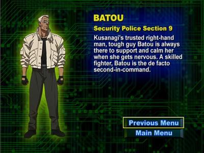 Characters from Ghost in the Shell