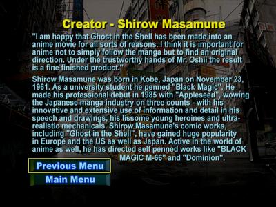Creator - Masamune Shirow