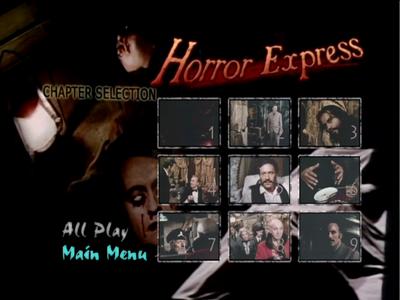 Horror Express - menus