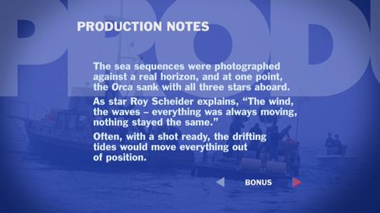 Jaws - production notes