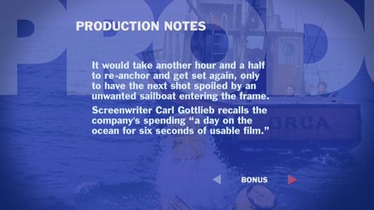 Jaws - production notes