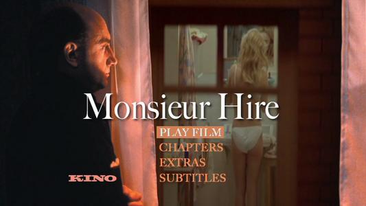 Monsieur Hire -- menus