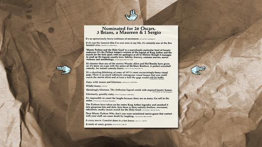 Monty Python and the Holy Grail - Artefacts and old rubbish