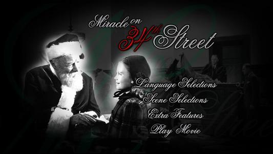 Miracle on 34th Street -- menus