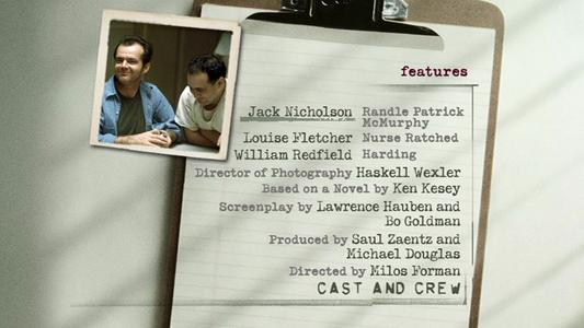 One Flew Over the Cuckoo's Nest - menus