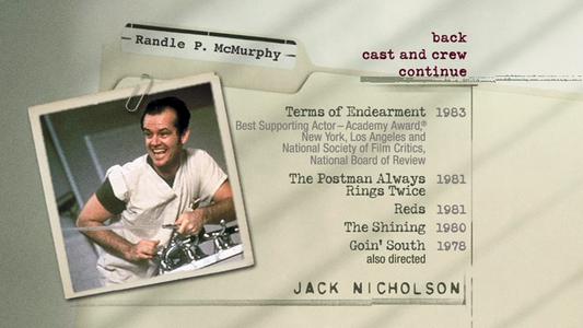 One Flew Over the Cuckoo's Nest - menus
