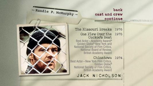 One Flew Over the Cuckoo's Nest - menus
