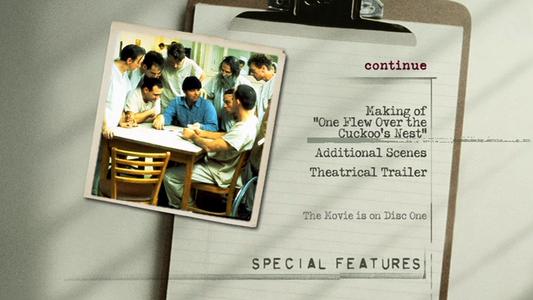 One Flew Over the Cuckoo's Nest - menus