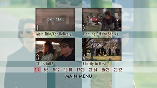 Rain Man -- menus