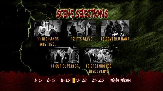 The Thing From Another World - menus