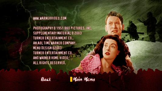 The Thing From Another World - menus