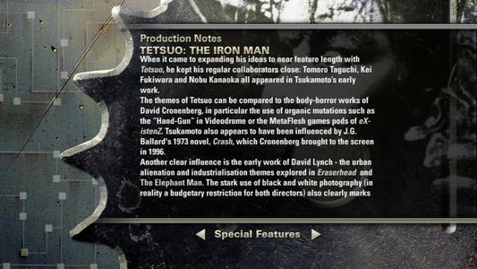 Tetsuo - Production Notes