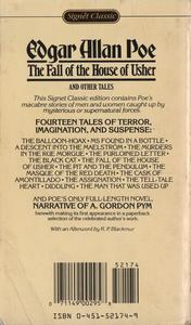 The Fall of the House of Usher and Other Tales (back)