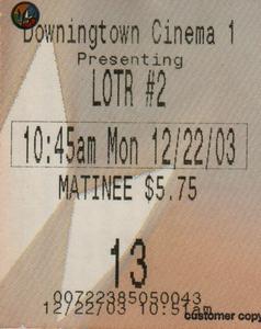 2003.12.22: Lord of the Rings: The Two Towers