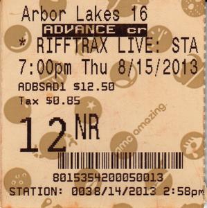 2013.08.15: RiffTrax Live: Starship Troopers