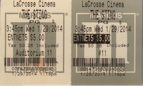 2014.01.29: The Sting