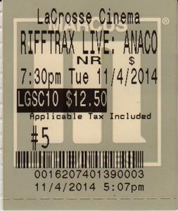 2014.11.04: RiffTrax Live: Anaconda