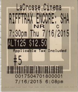 2015.07.16: RiffTrax Live: Sharknado 2