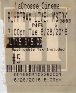 2016.06.28: RiffTrax Live: MST3K Reunion