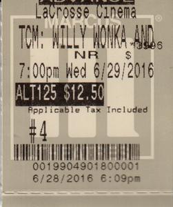 2016.06.29: Willy Wonka and the Chocolate Factory