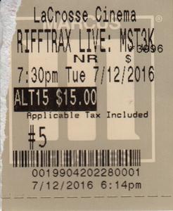 2016.07.12: RiffTrax Live: MST3K Reunion