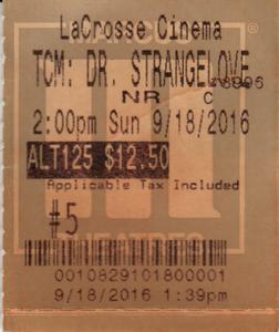 2016.09.18: Dr. Strangelove