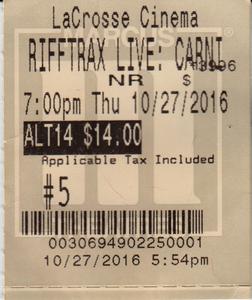 2016.10.27: RiffTrax Live: Carnival of Souls