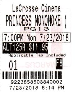 2018.07.23: Princess Mononoke