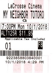 2018.10.01: My Neighbor Totoro